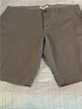 Goodthreads Men's Flat Front Shorts - Taupe